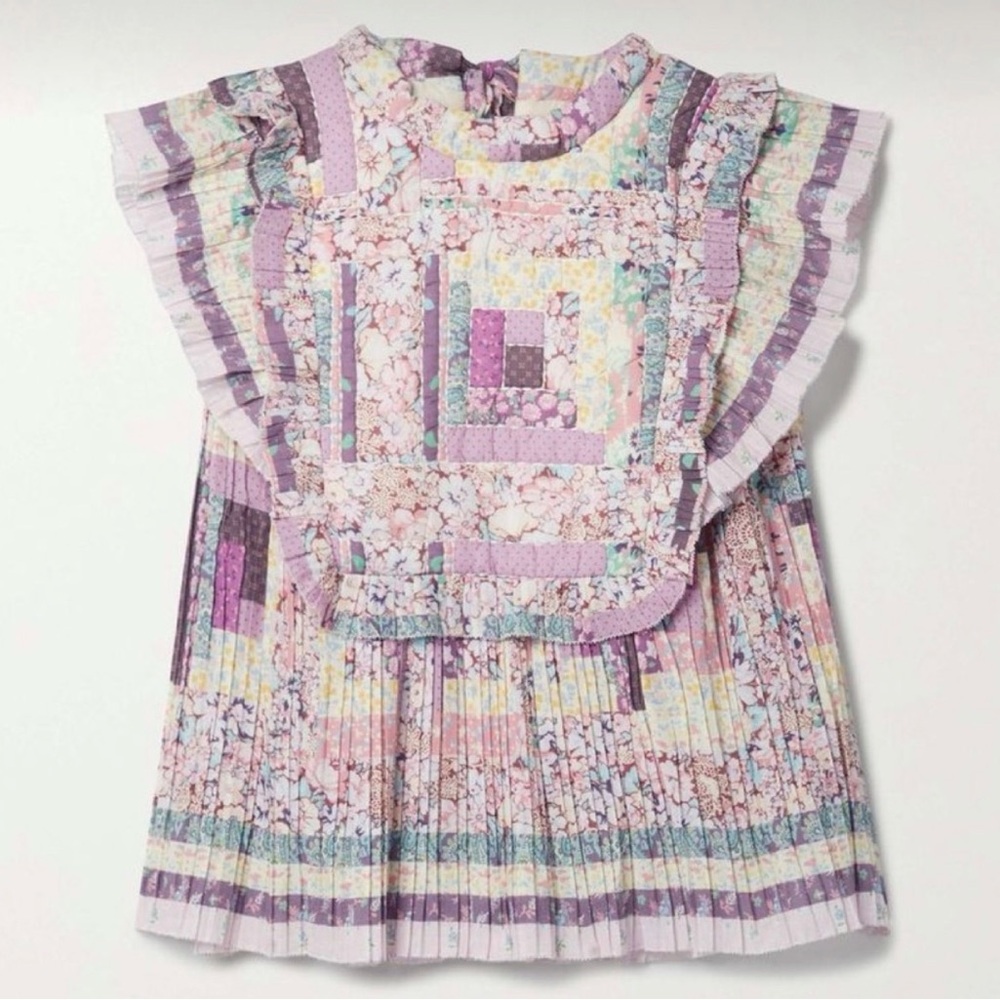 Sea New York Kids Patchwork Blouse - Purple and Pastel Mix